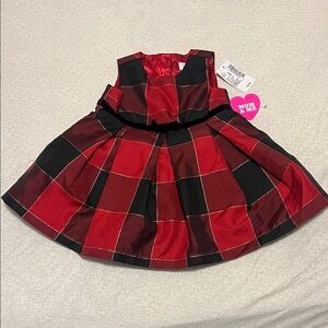 The Children's Place Red and Black Checkered Dress
